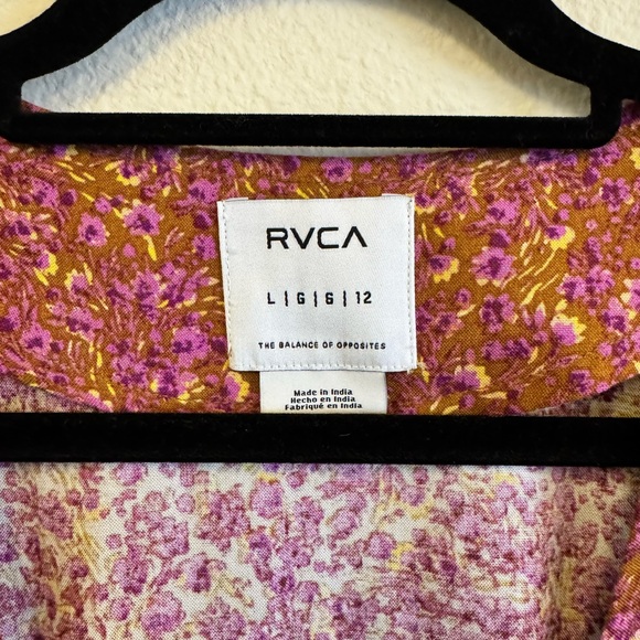 RVCA Mini Dress NWOT Floral Size Large - Picture 4 of 4
